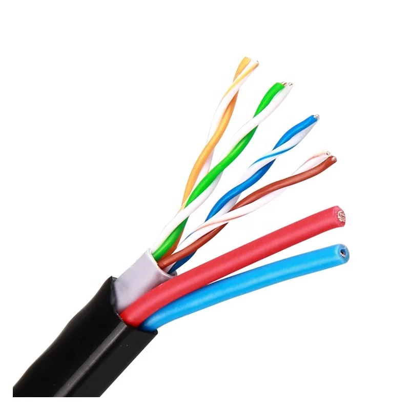 305M CCTV Siamese Cable with Power Cable Wire  UTP Cat5e Siamese Cable