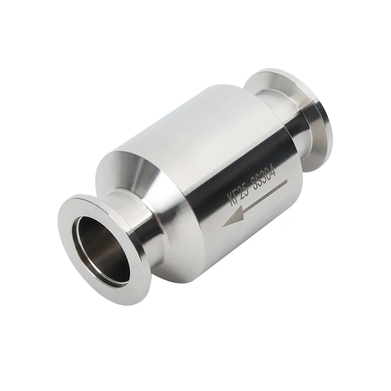 KF One Way Quick Check Valve Stainless Steel Vacuum KF16 to KF50 for Pipe Line KF Flange