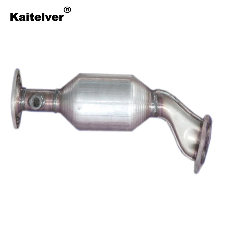 Auto exhaust catalytic converter assembly with rare earth catalyst and honeycomb carrier/support