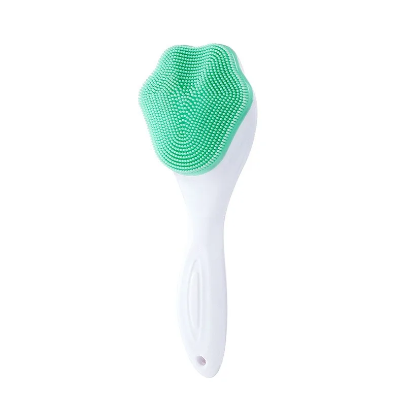 Private Label Facial Cleansing Brush Easy To Use Hot Sale Beauty Equipment Handheld Silicone Facial Cleansing Brush