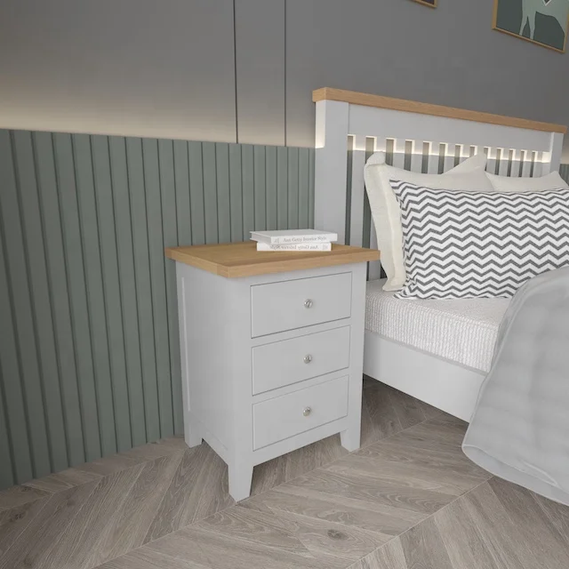 Factory Price High Quality Wooden Oak End Table Bedside Table Nightstands