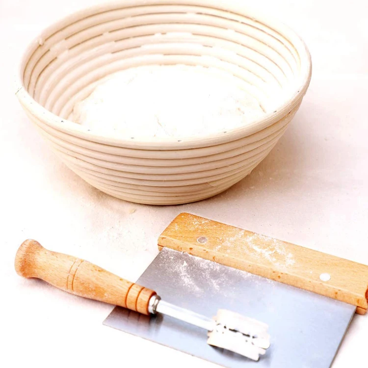 baguette bread liner gift set restaurant design inserts bulk rattan cloth wicker sourdough cleaning brush proofing basket