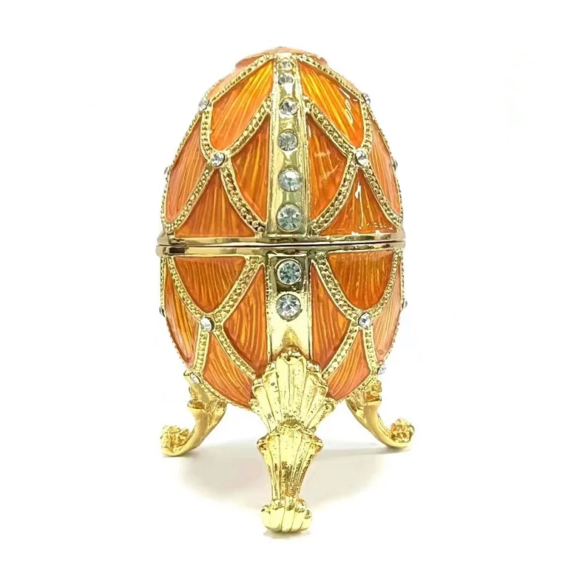 Christmas Music Metal Jewelry standing trinket jewelry box easter eggs