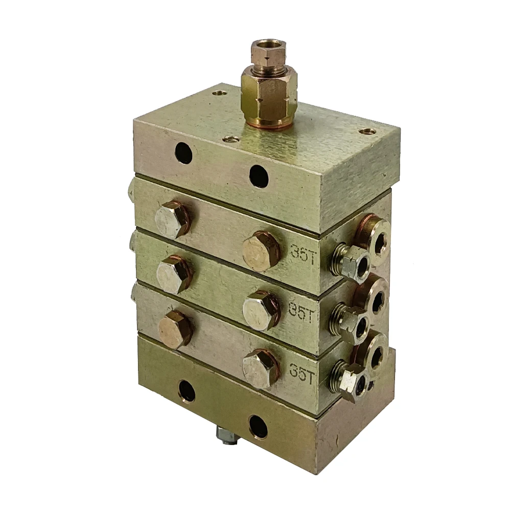 Professional Technical Design Electric Grease pump Scientific Progressive Distributor 2-20 Oil outlets distributor valve