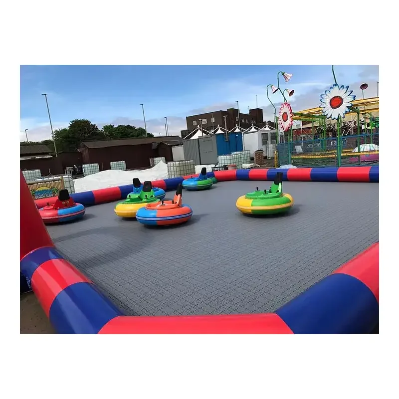 blow up bumper cars inflatable arena racing track with bottom perimeter race kids soft play inflatable bumper car