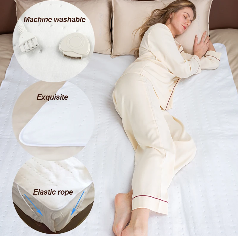 CE/GS approve 220V  size 150*80  electric heating mattress pad