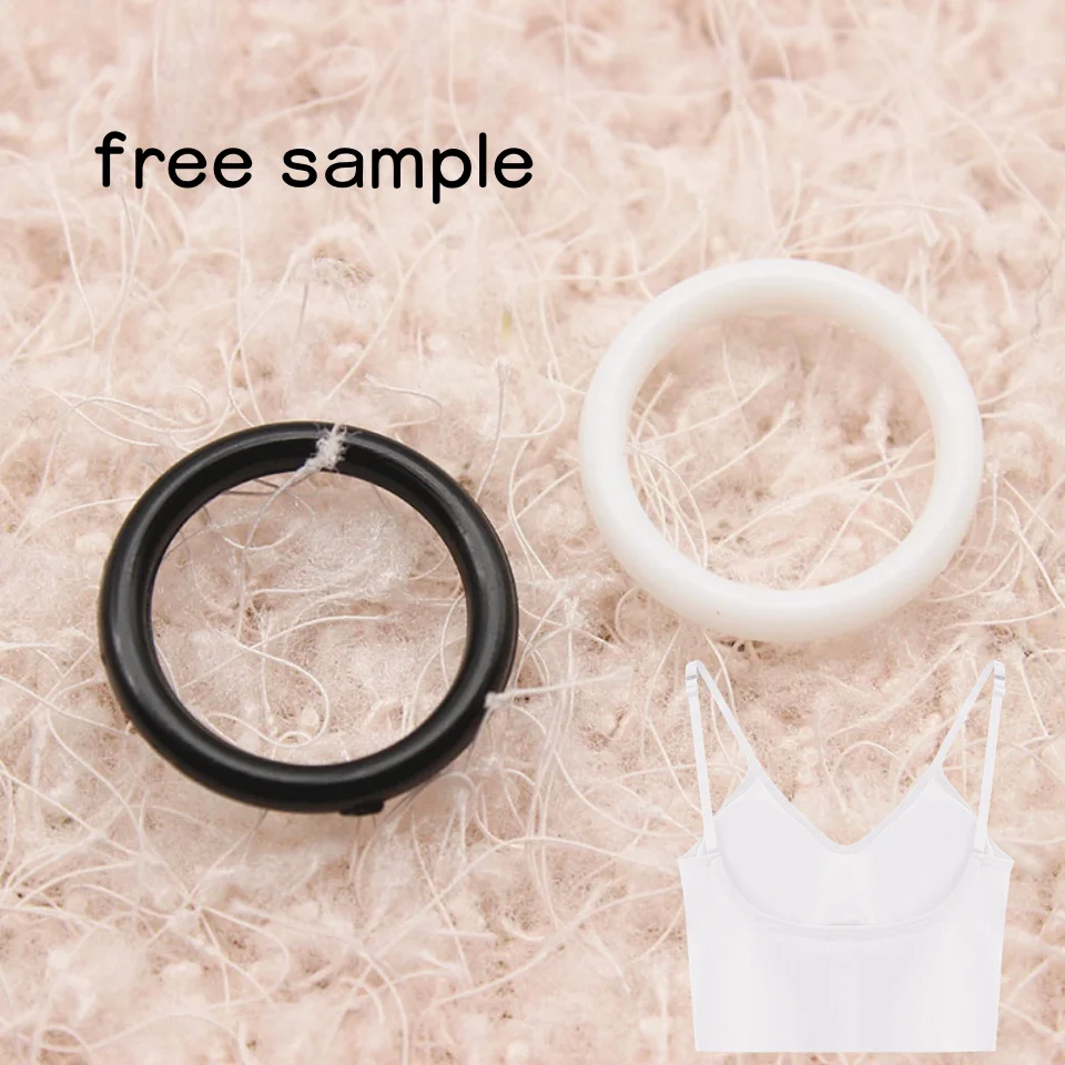 Wholesale Clear O Ring Bra Bikini Connectors Clasps Eco-friendly Plastic Ring Buckle For Swimwear