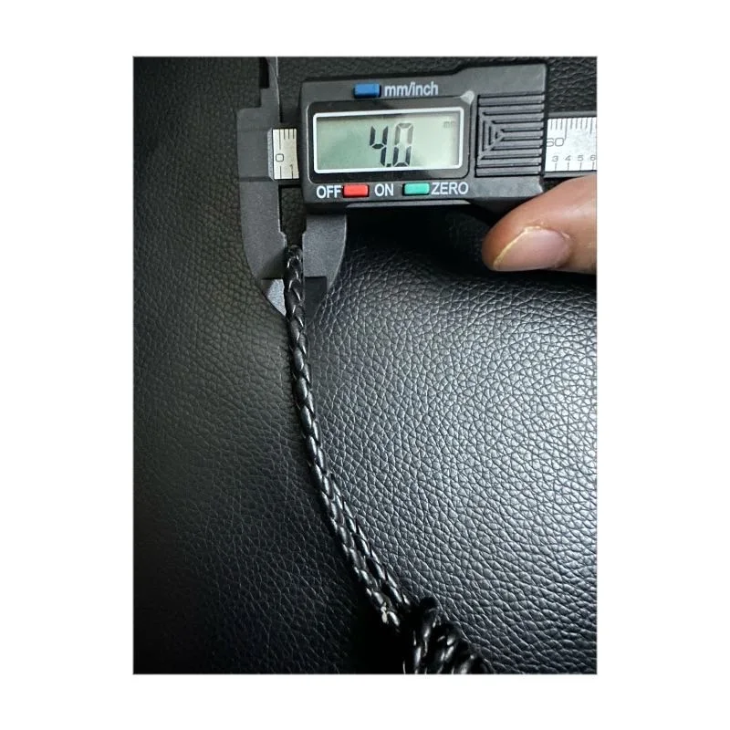 4mm 5mm Braided Weave Pu and Real Leather Cord String