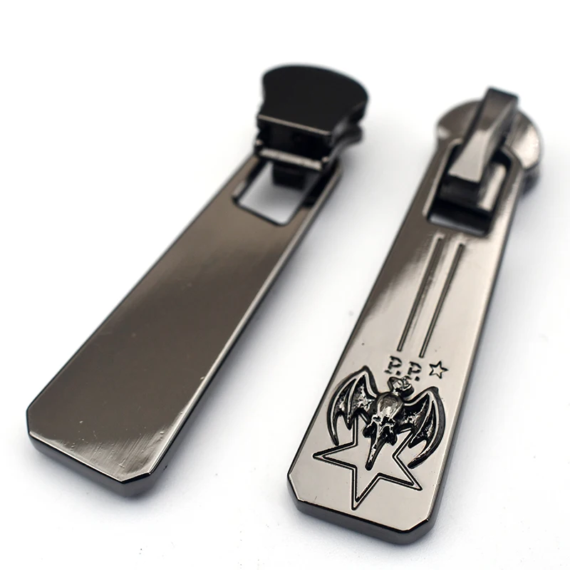 Пользовательские металлические этикетки, застежки-молнии, Съемники для металлических этикеток, застежка-молния