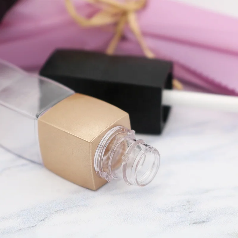 14.5ml  PETG lipgloss empty tube square empty clear mascara tube custom-logo wholesale makeup packaging for lips eyelashes