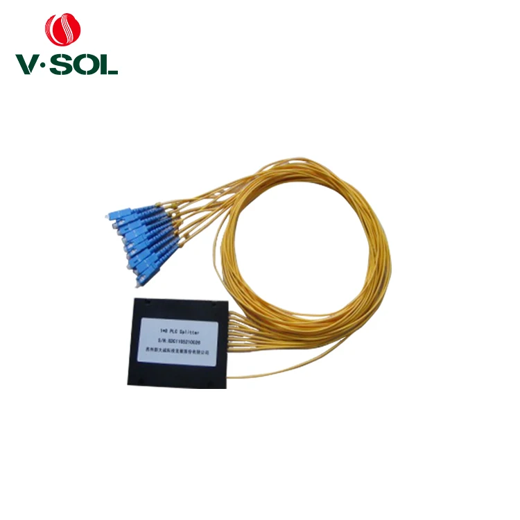 Fiber optic equipment ABS box PLC splitter 2.0mm,1x8 optical fiber splitter 1.5meter with SC UPC connectors