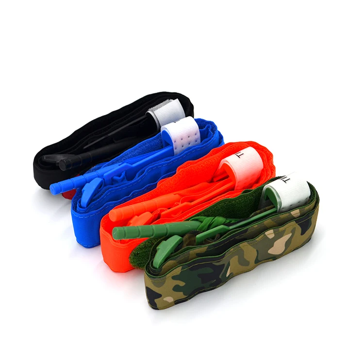 Available Customized Blood Collection Plastic Buckle Medical Tourniquet Elastic Band
