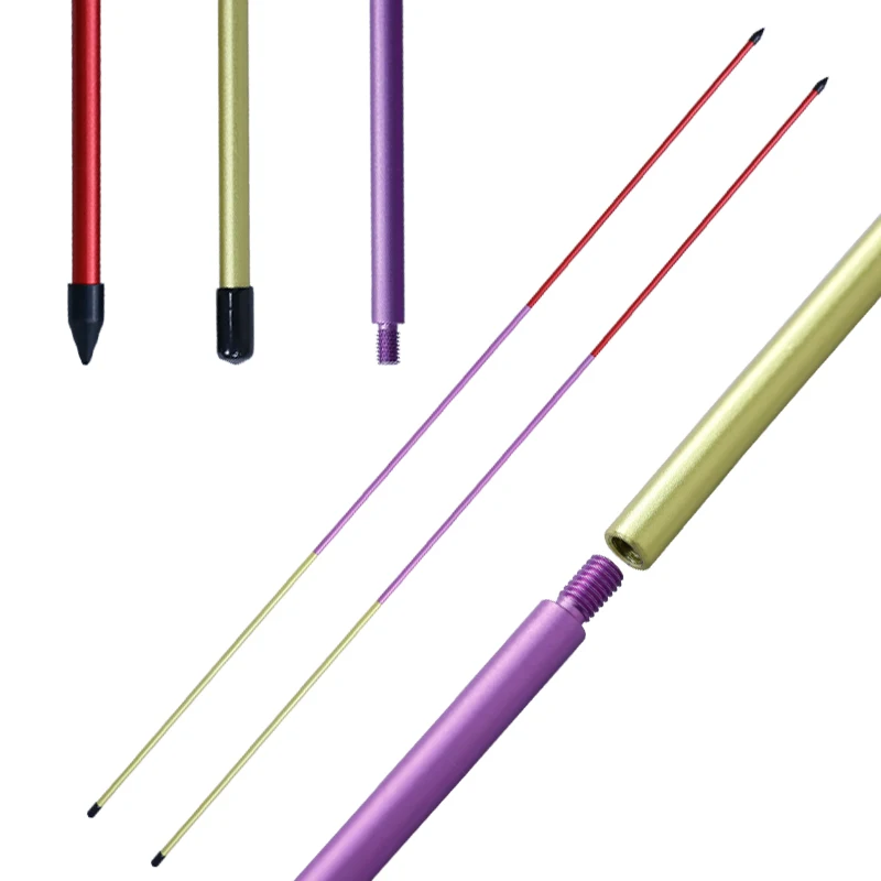 Konday Custom Golf Training Aids Three-color Aluminum Alignment Sticks Durable Unbreakable New Metal Golf Alignment Rod