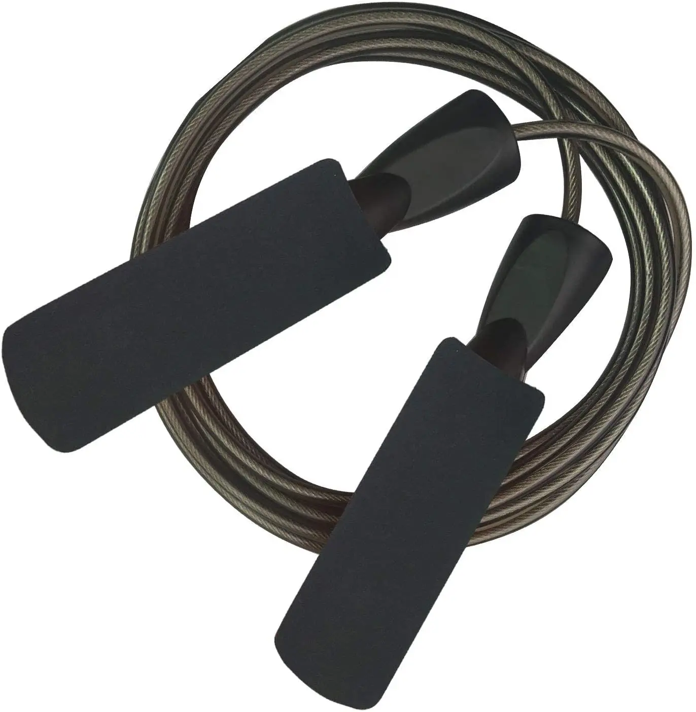 Factory direct 3m long custom black premium skipping rope fitness training jumping rope for women