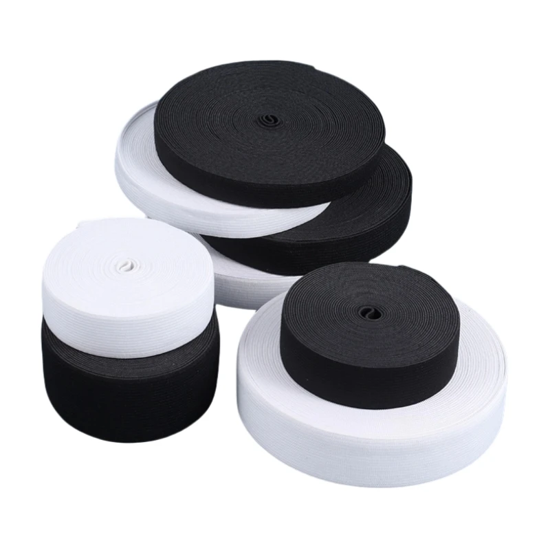 Custom Woven Polyester Rubber  Elastic waistband drawcord Elastic Band For Garments Underwear Ribbon Tape Webbing Strap
