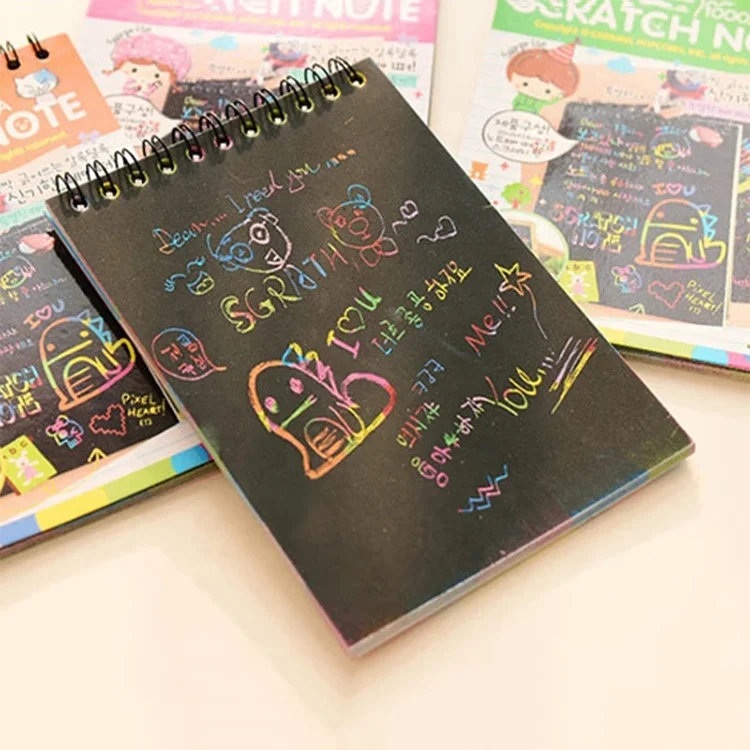 Kids educational Children scratch off book magic book