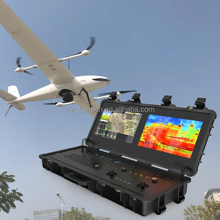 Dual Screen Drone Ground Control Station for UAV Drone Agricultural Spray UAV Industrial Ground Control System Drone Accessories