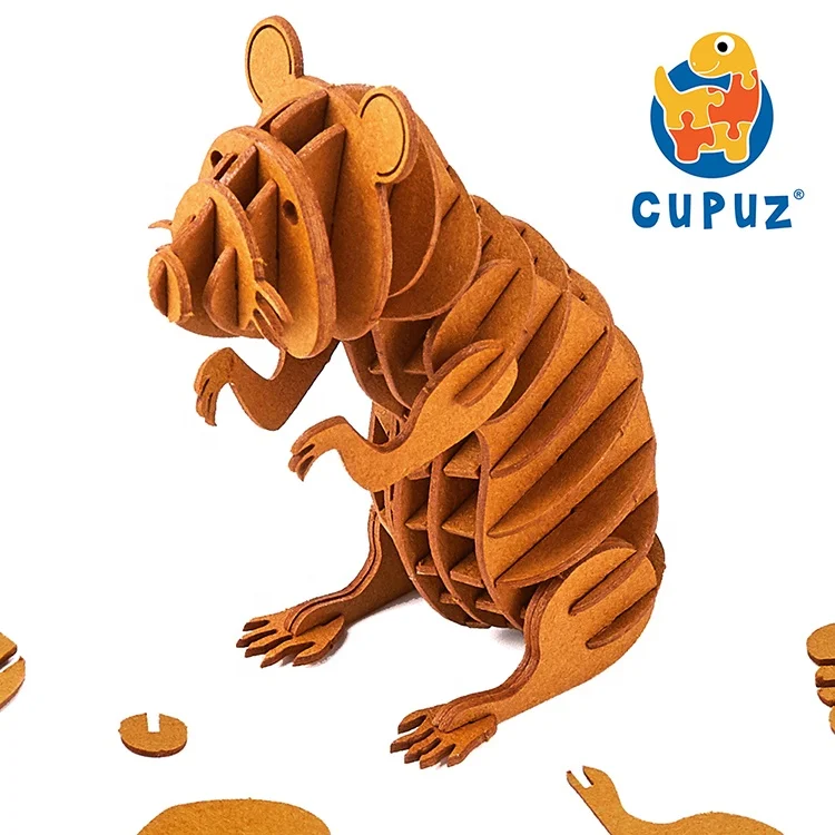 DIY model educational toy 3D puzzles Hamster home decoration board games jigsaw stem play kit kids gifts