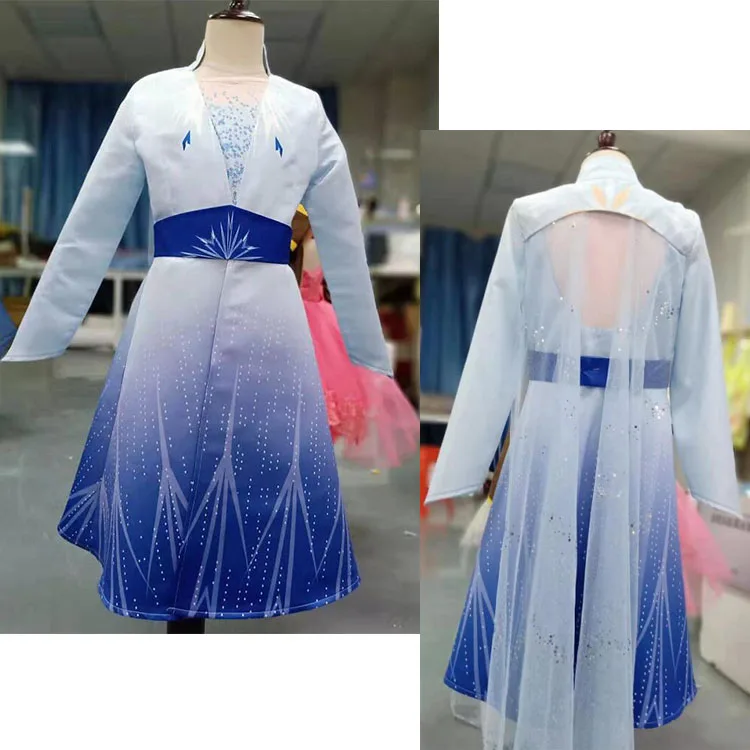 Рождественское праздничное платье для малышей принцессы Эльзы девочек костюм Вдохновленный из мультфильма «Холодное сердце» 2