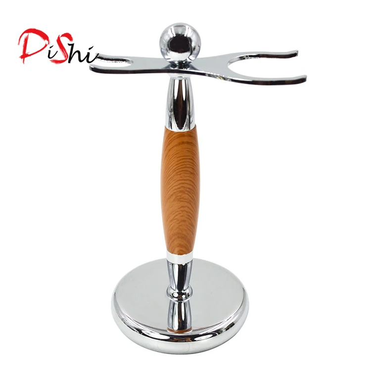 Металлическая желтая подставка для бритья Dishi, Набор держателей для кистей и бритвы