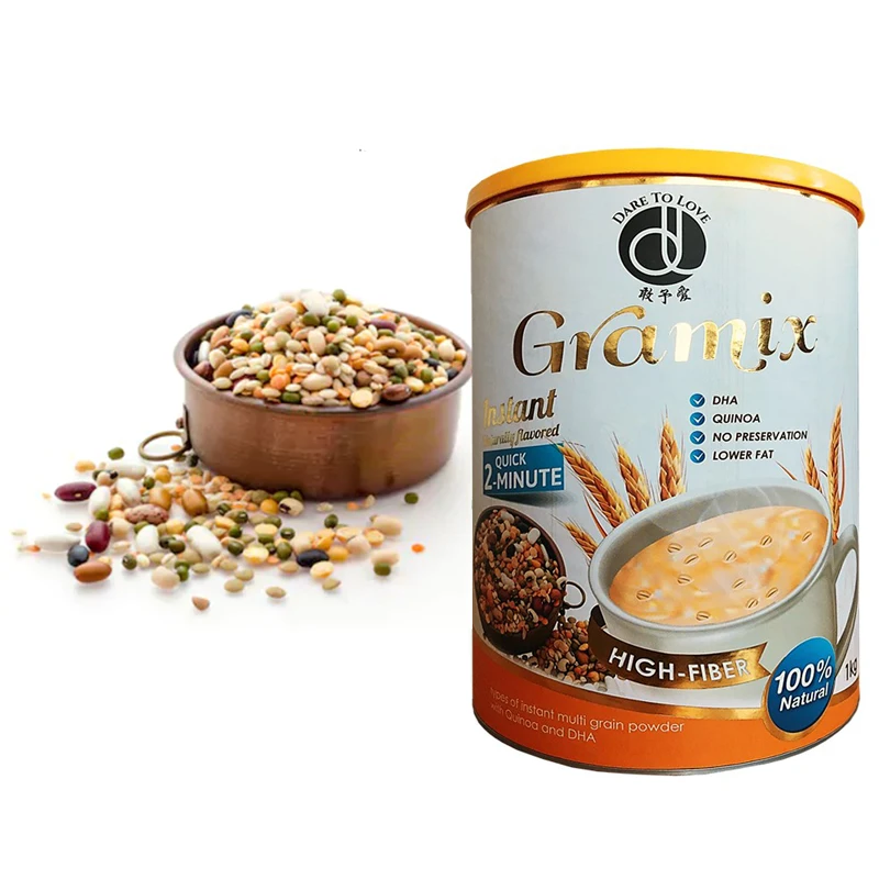 Factory Price Delicious Breakfast Meal Replacement Gramix with 24 Type of Instant Multigrain to Feels Satiety