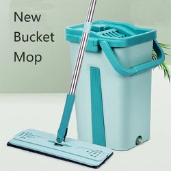 Wholesale Floor Window house cleaning 360 rotary head hands free magic microfiber flat healthy water spray mop with bucket