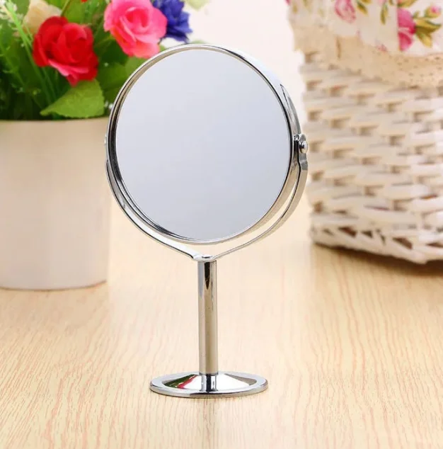 Wholesale dia150mm or custom size 3X 5X 7X 10X Custom Round Aluminium Magnifying Cosmetic Makeup Mirror Glass