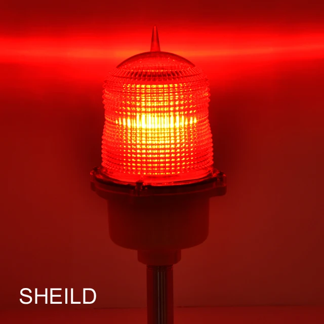 
SHIELD 7 10CD Alloy Wholesale blue Flash LED Aviation Obstruction Light Tower 