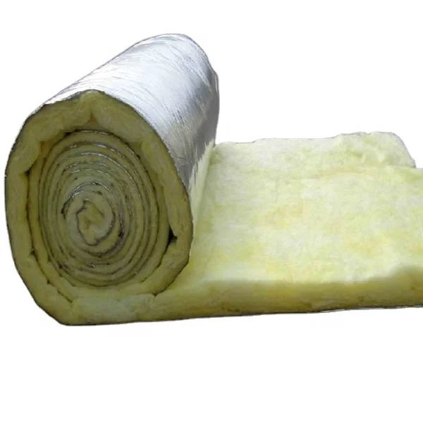 Fiber Glass Wool with WMSK White Plastic Facing MBI Steel Insulation Fibra De Vidrio glass wool insulation HVAC