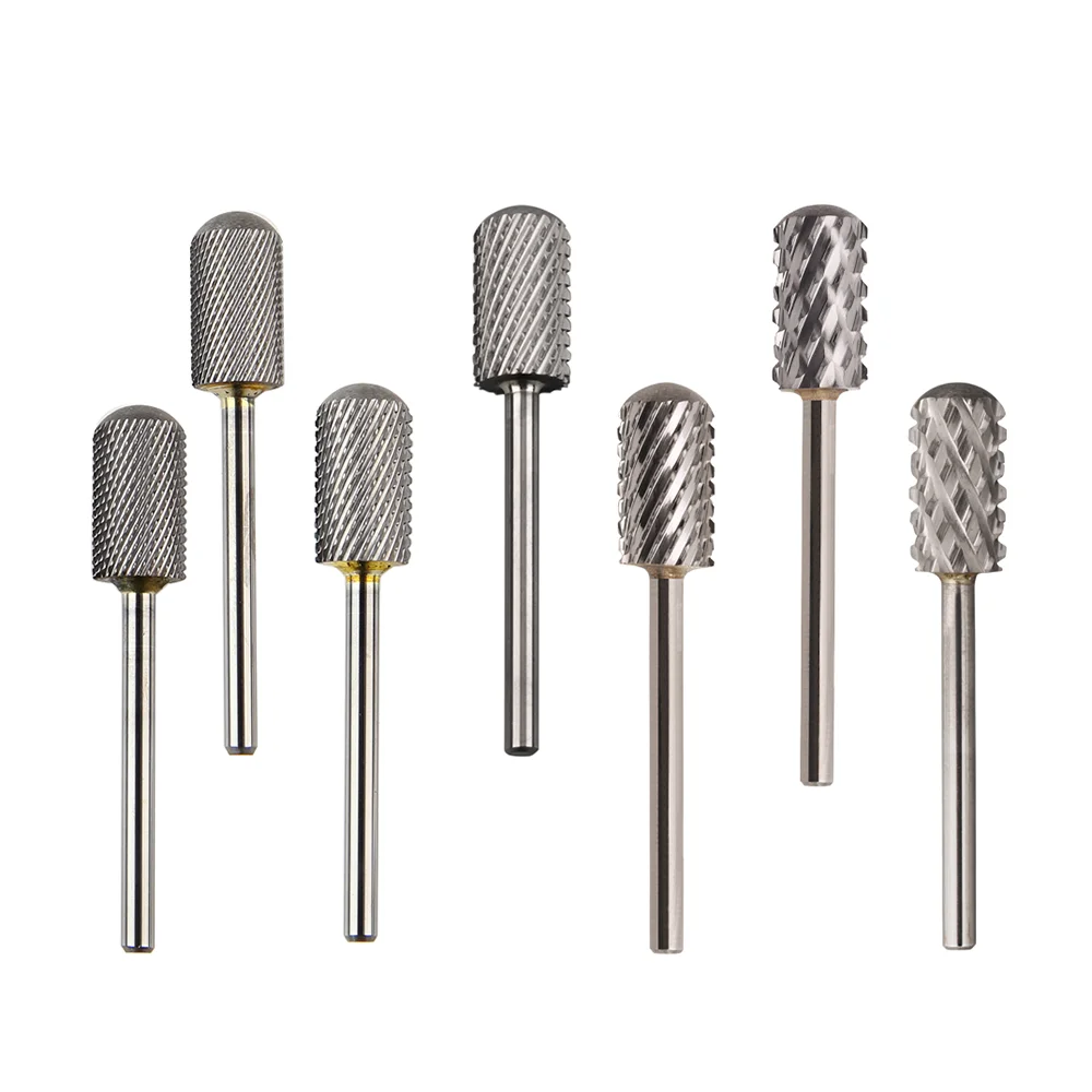 Fast Delivery Time Tungsten Carbide 3/32 Smooth Top Barrel Safety Nail Drill Bit For Manicure