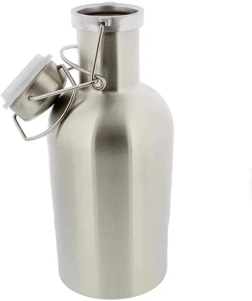 
Personalized Black Matte Beer Growler - Stainless Steel Growler - 64 oz Capacity for Beer 