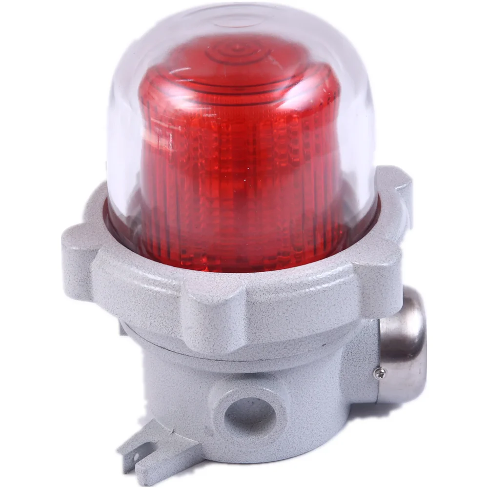 ATEX LED 5W IP66 24v dc flame proof flash lights with buzzer warning lamps explosion-proof strobe beacon lights