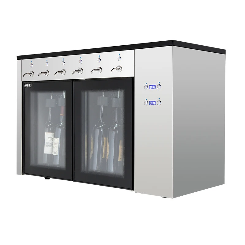 Bar 6 Bottles Price Automatic  Red Wine Dispenser Machine Wine Cooler