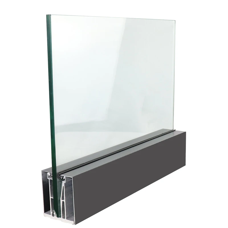 Aluminum Glass Balcony Balustre Railing Glass Railing Base Aluminum U Channel