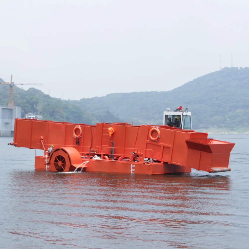 Water Hyacinth Barge Used With Aquatic Weed Harvester For Sale