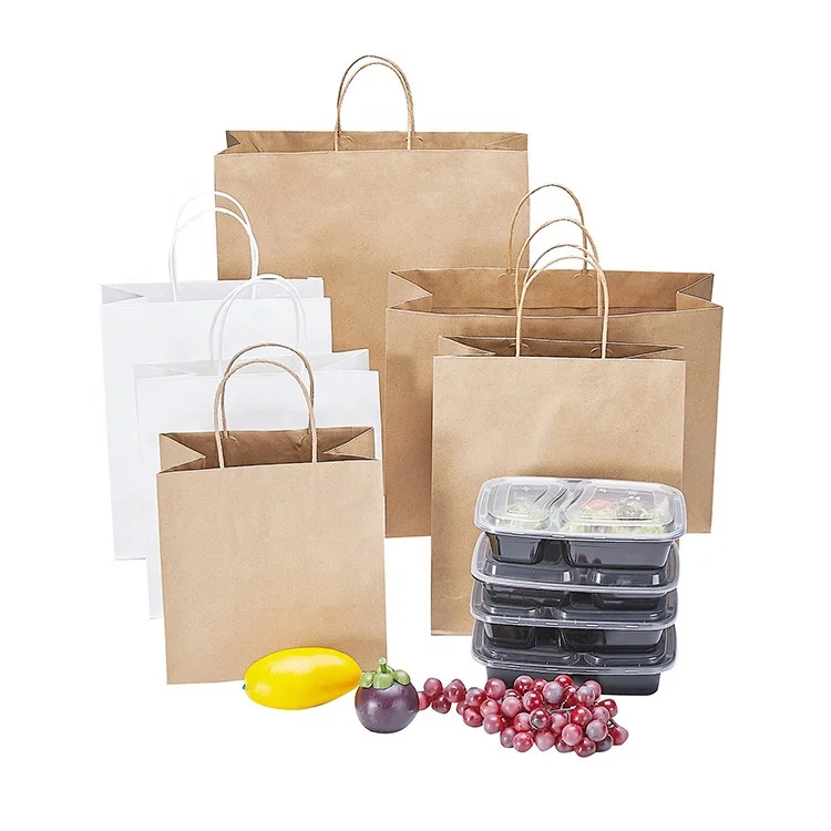 
Wholesale custom logo paper bag kraft or white high quality cheaper paper bags 