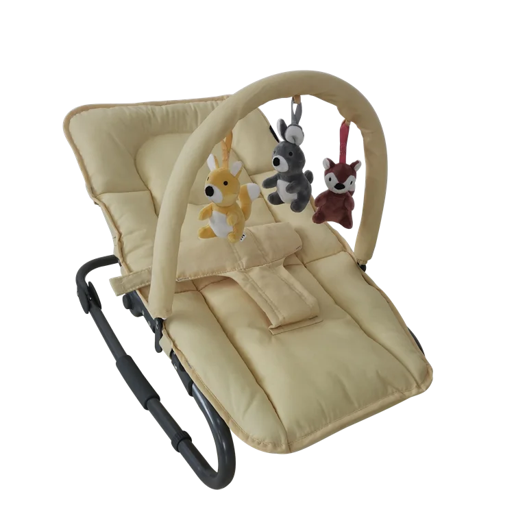 Newborn To Toddlers Wholesale High Quality Eco-friendly Black Soft Baby Bounce Chair