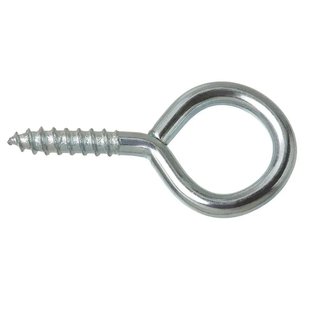 YH Screw Eyes Stainless Steel Zinc Brass Metal Bent Wire Eye Hooks Self Tapping Screw with Lag Thread