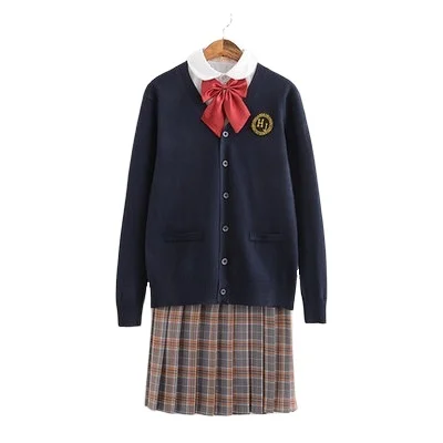 Wholesale Clothes Sweater Knitwear School Cardigans For women and girls Student Uniform