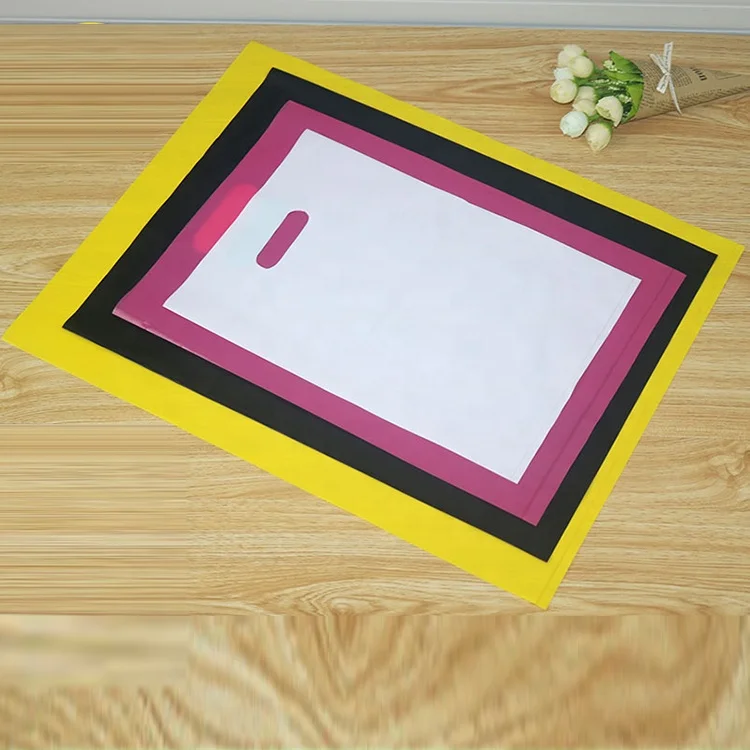 POLYSMARTS Custom Logo Design Printing Die Cut Handle Bag LDPE Shopping Personalized Plastic Bag