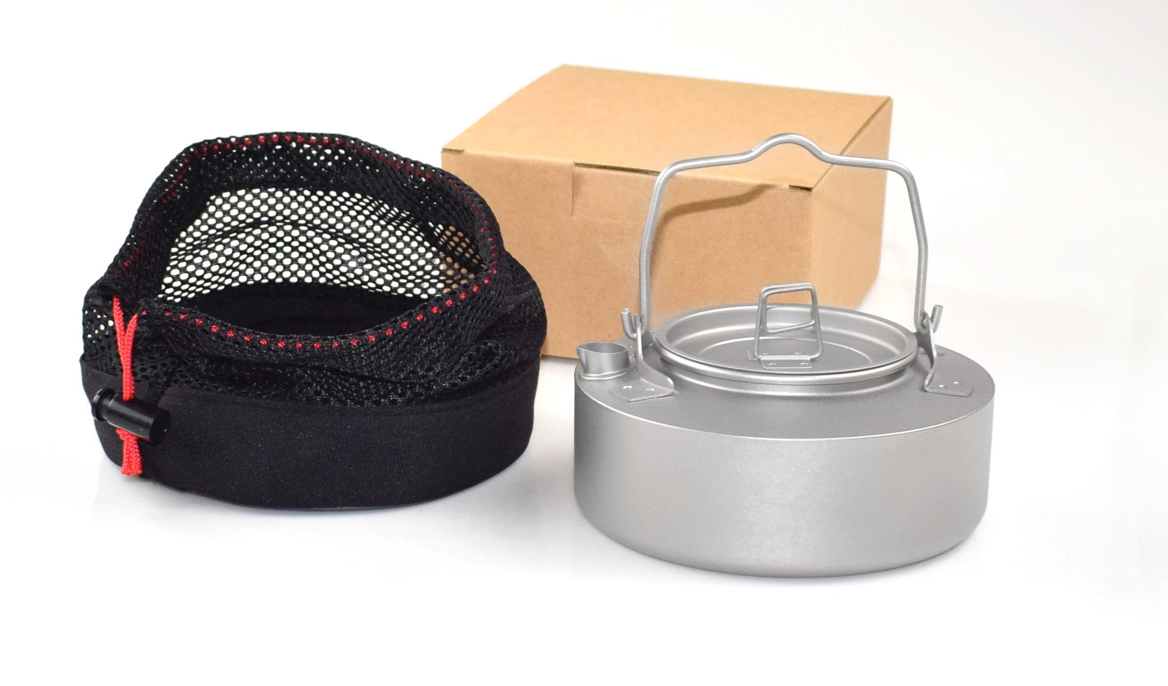 800ml Titanium ultralight camping kettle