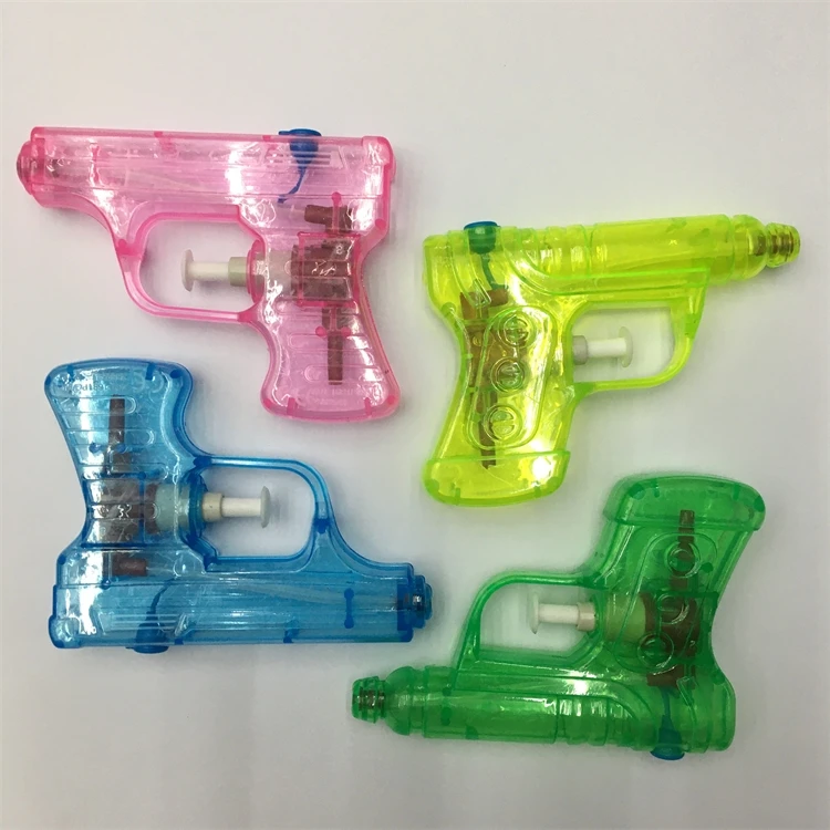 plastic water gun children play summer transparent small promotional gift transparent crystal spray boy girls hand held pistol