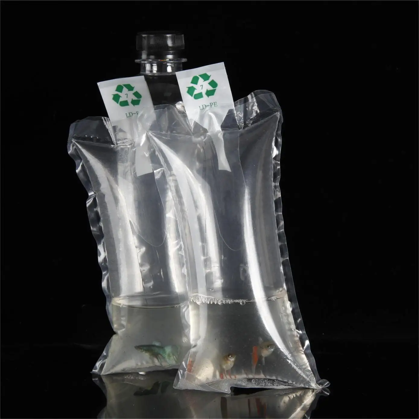Factory Hot Sale Live Fish Packing Air Cushion Bag Filling Packaging For Seafood Living Fish