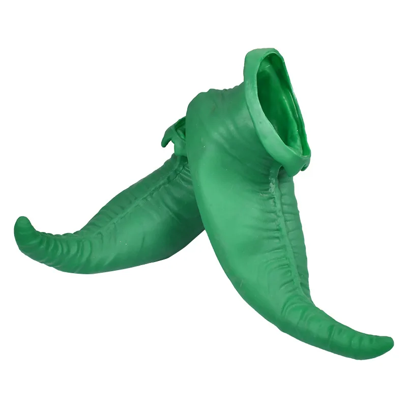 Adult Elf Shoes Carnival Costume Shoes Green Clown Shoes  Halloween Accessories