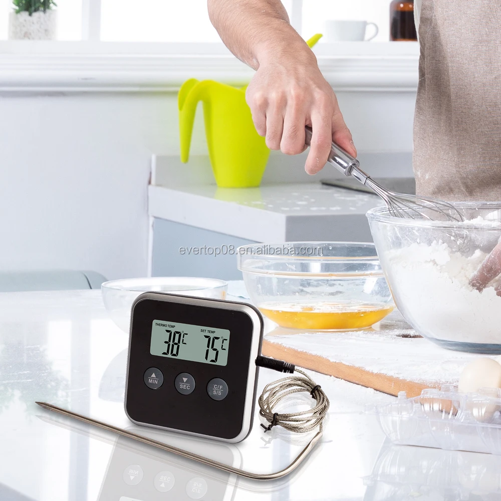 Cheap LCD Digital Cooking Food Meat Probe Thermometer