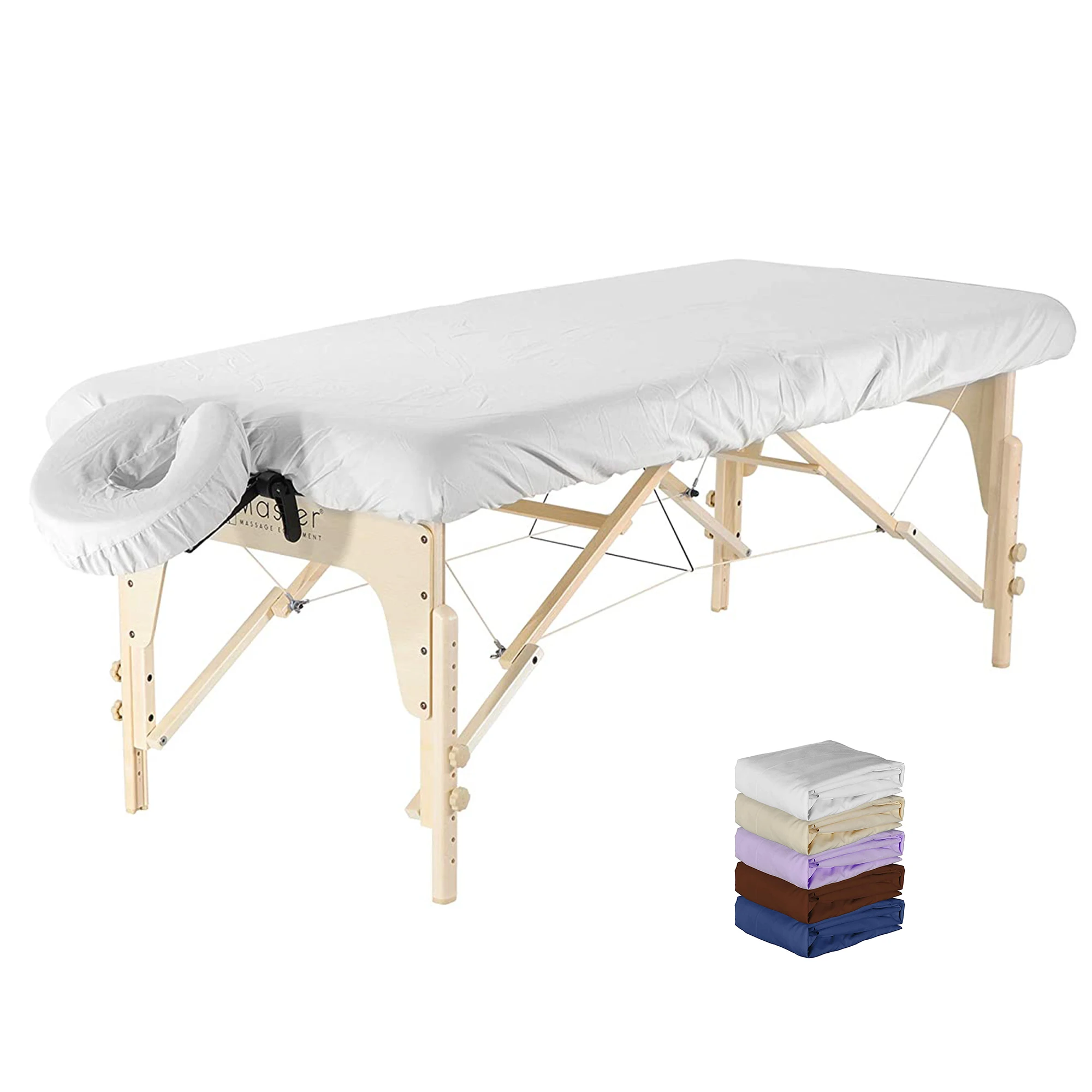 Mt C2JD1 Manufacture Factory Price Fitted Cotton Microfibre Massage Table Sheet Set Spa Bed Cover Set for Massage Spa Salon