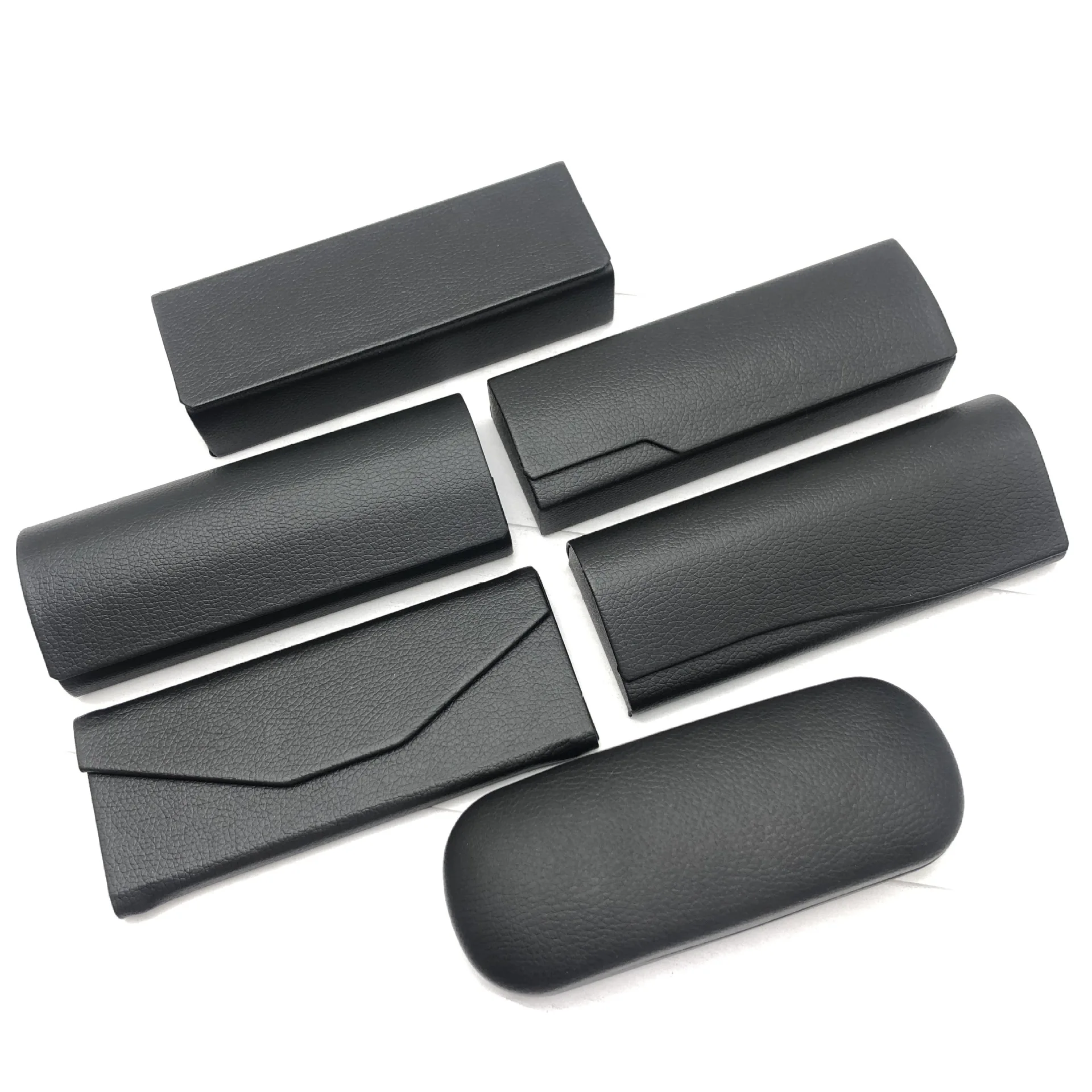 Custom Logo Black Eyeglasses Case Packing Empty Optical Glasses Cases Cardboard Eyewear Square Folding Magnetic Sunglasses Box