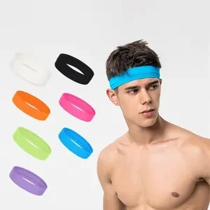 Genya Elastic Workout sweatbands Stretchy Soft Polyester fiber Sport Yoga Headbands Non-slip Hair Headband for Women and Men