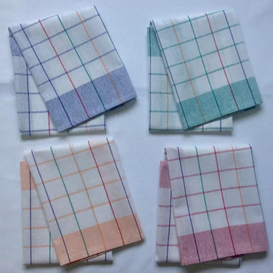 Заводская цена хлопковое многоцветное кухонное полотенце для уборки дома кухонная