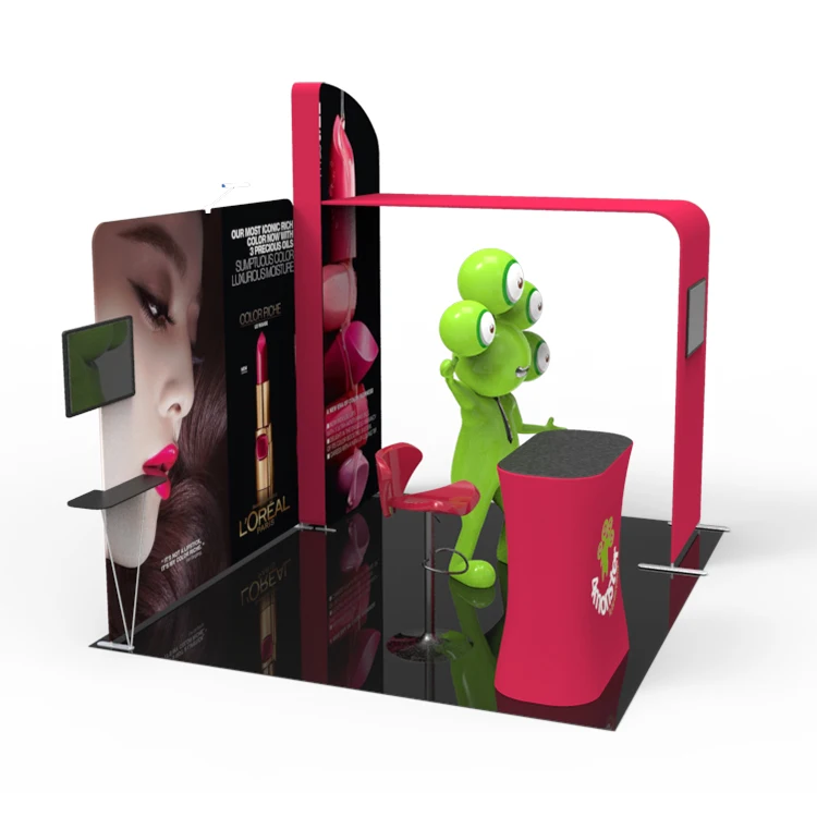 Hot Sales Portable Fabric Stalls Combination Booth Arch Exhibition Tension Fabric